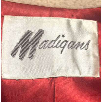 ONLY ONE!!! Vintage 1960s Madigans Wool Coat w/Removable Real Fur Collar