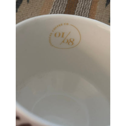 Starbucks Artisan Series 2014 Geography Brown Mug Set of 2