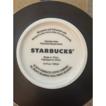 Starbucks Artisan Series 2014 Geography Abstract Brush Mug Set