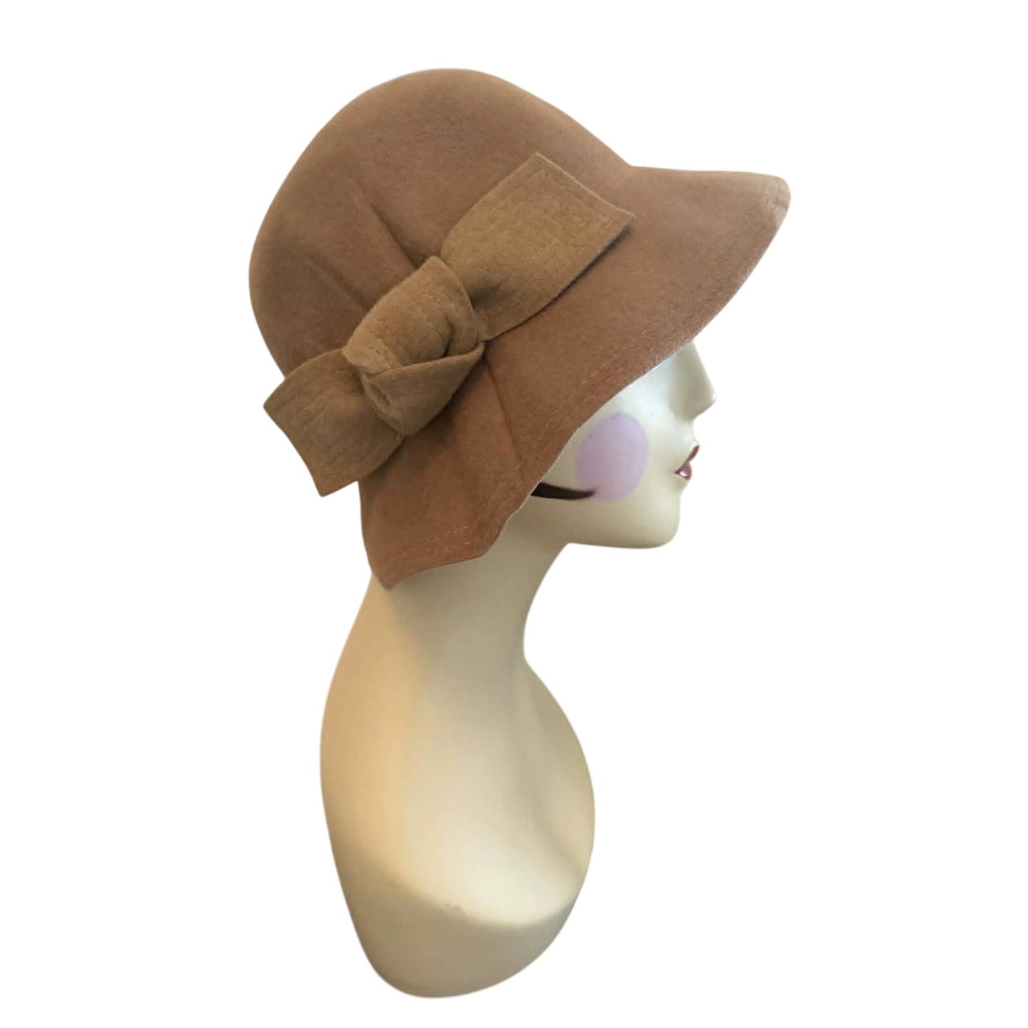 Vintage Nordstrom 100% Rabbit Hair Felt Cloche Hat