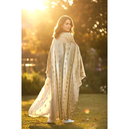 Vintage 1970s Gold Metallic Caftan