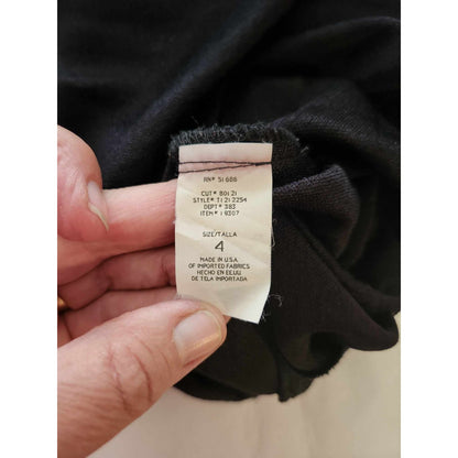 ONLY ONE!!! Vintage Evenings By Allen B Long Black Stretch Sparkle Gown ~ Feather Sleeve Cuffs 4