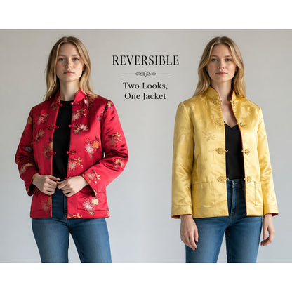 Vintage Reversible Silk Chinese Jacket