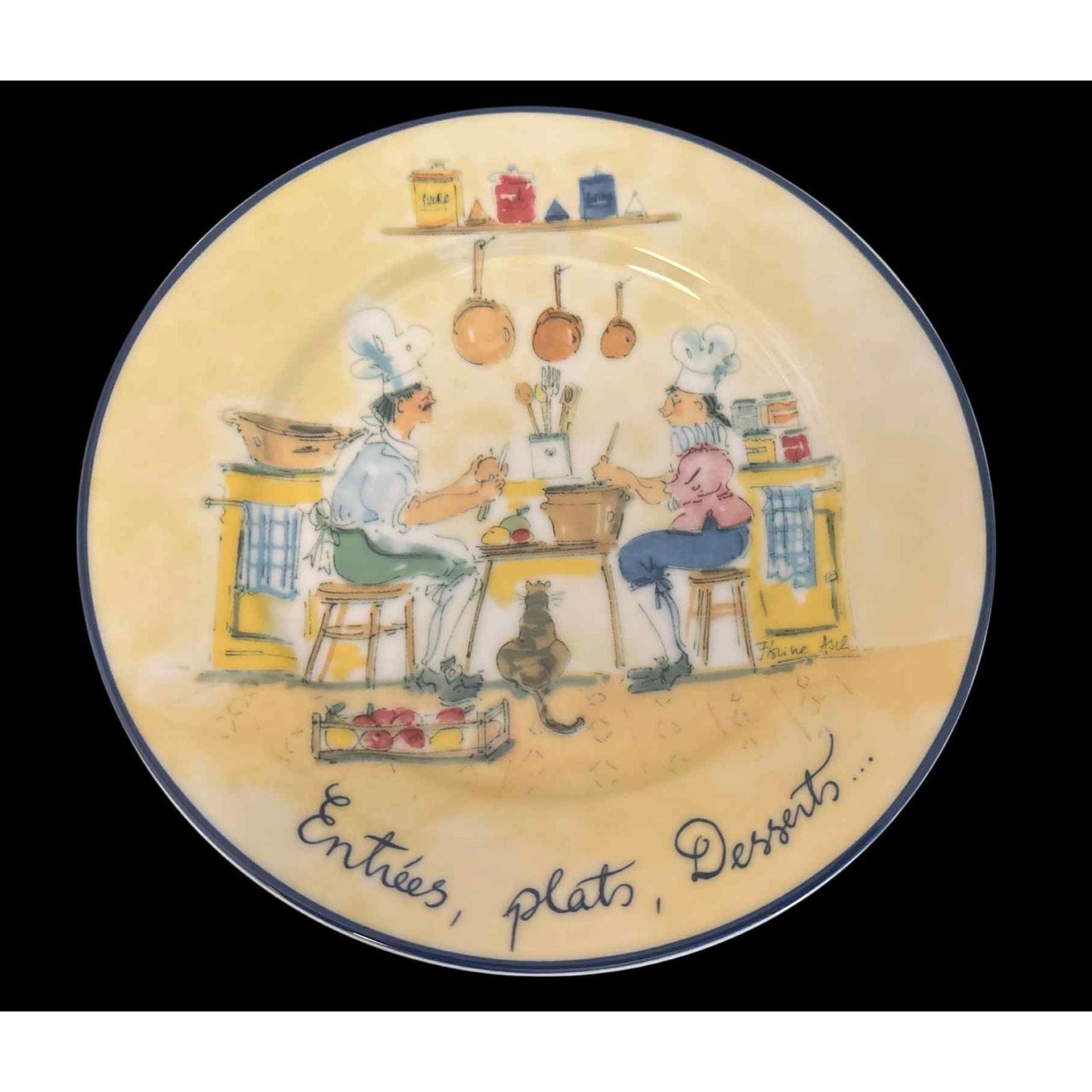 ONLY ONE SET!!! Vintage Set 6 Williams-Sonoma L’Art de la Grande Cuisine Salad Plates