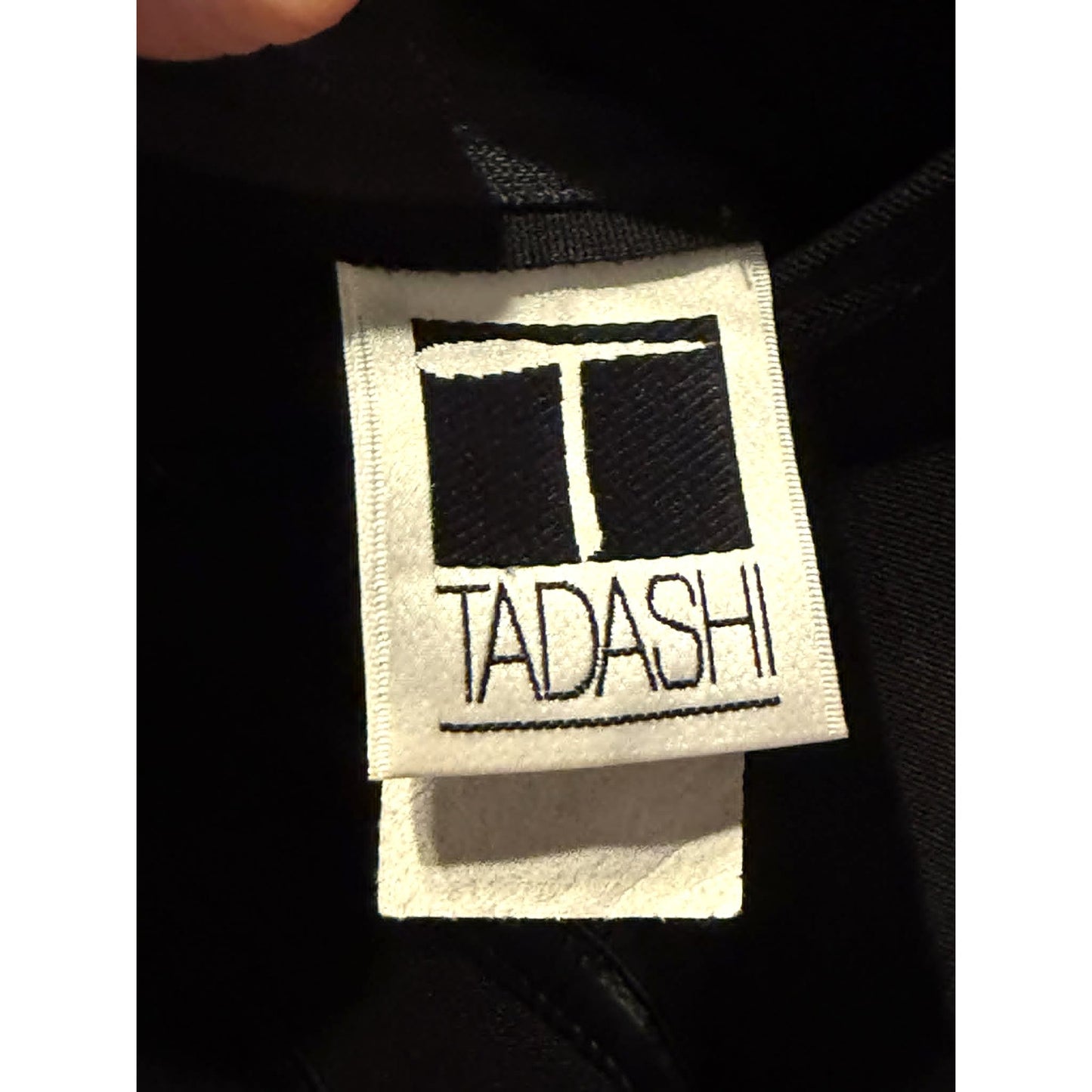 Vintage 1990s Tadashi Black Evening Dress S-XS