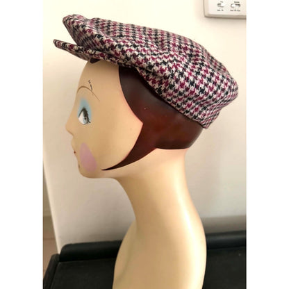 Vintage Connemara Irish Wool Newsboy Flat Cap Made in Ireland