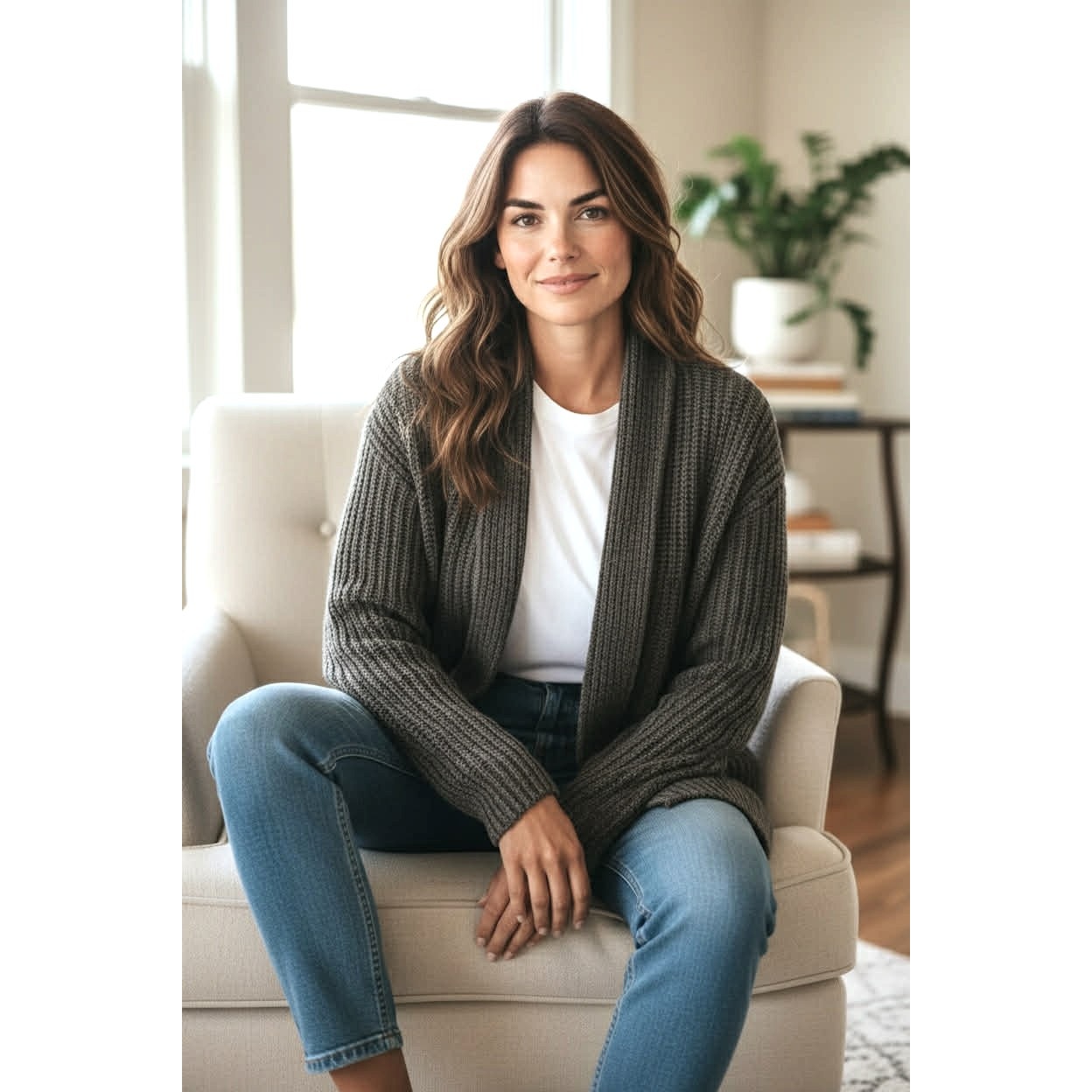 Barefoot Dreams CozyChic Lite Open-Front Cardigan – XL