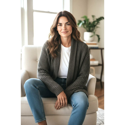 Barefoot Dreams CozyChic Lite Open-Front Cardigan – XL