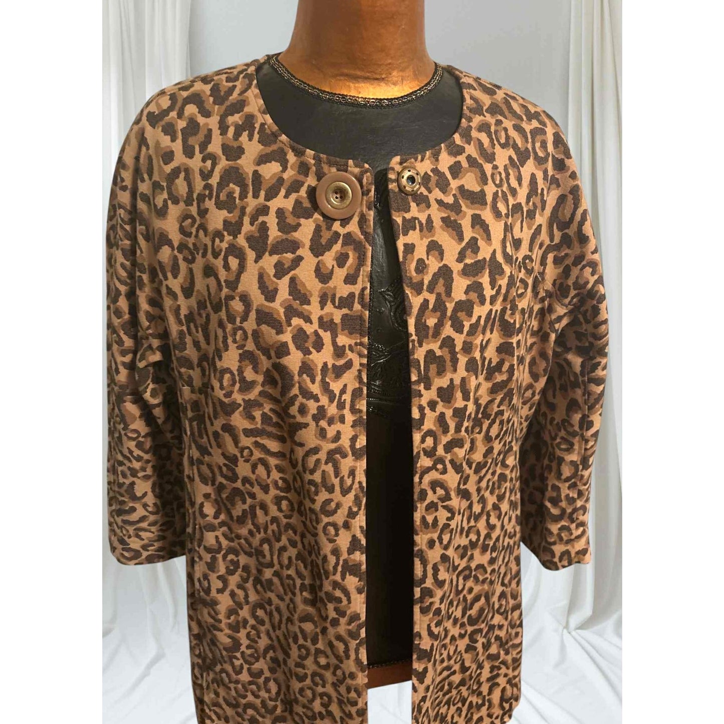 cabi Leopard Print Cotton Stretch Jacket | Curated Classic