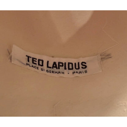 ONLY ONE!!! Vintage Ted Lapidus Paris Cream Wool Felt Wide Brim Hat France