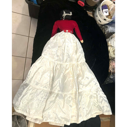 Vintage Mexican Folk Art Woman Doll – Hand-Dressed, 29”