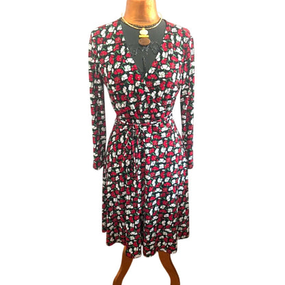 Brooks Brothers Faux Wrap Floral Dress Size M