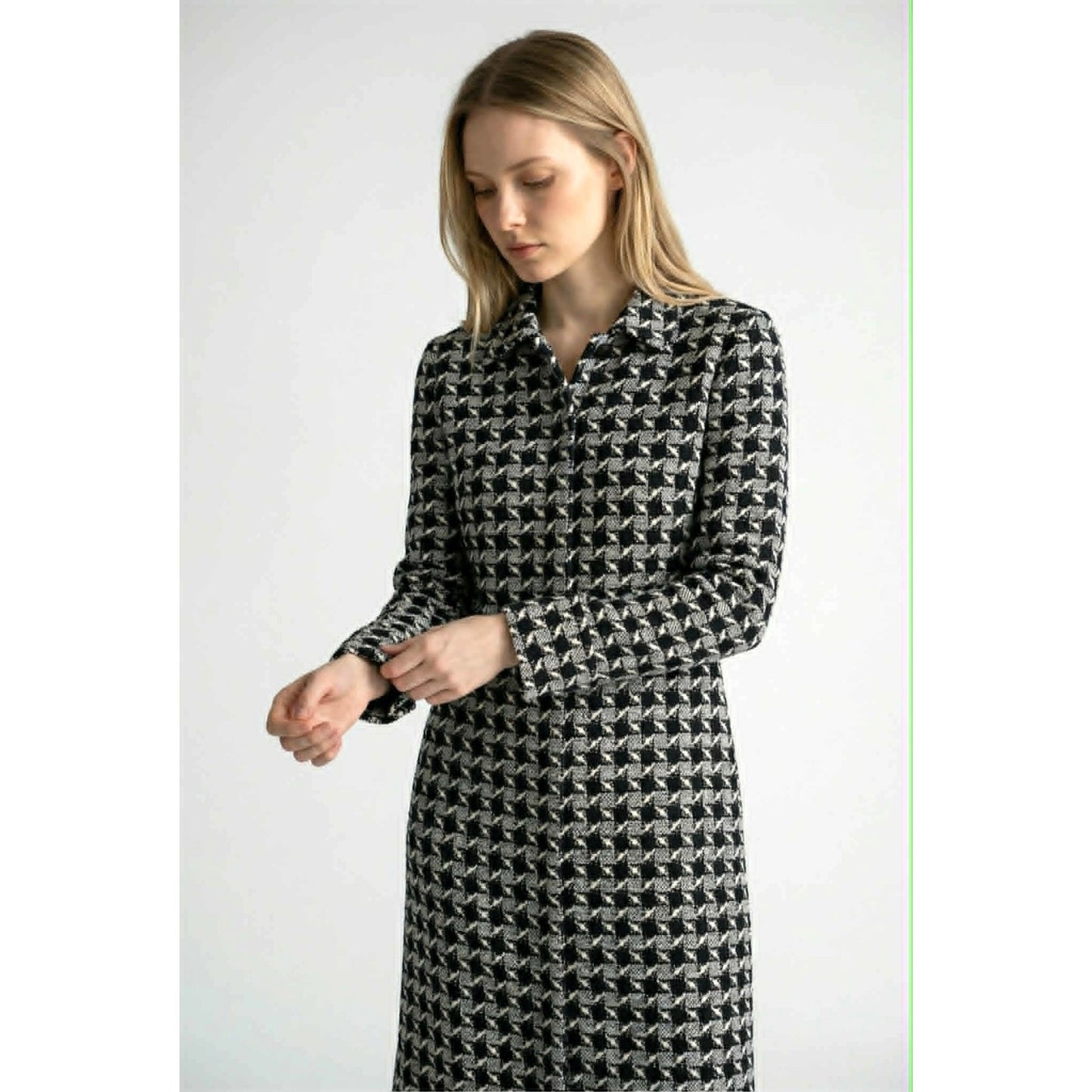 St John Collection Santana Knit Houndstooth Jacket
