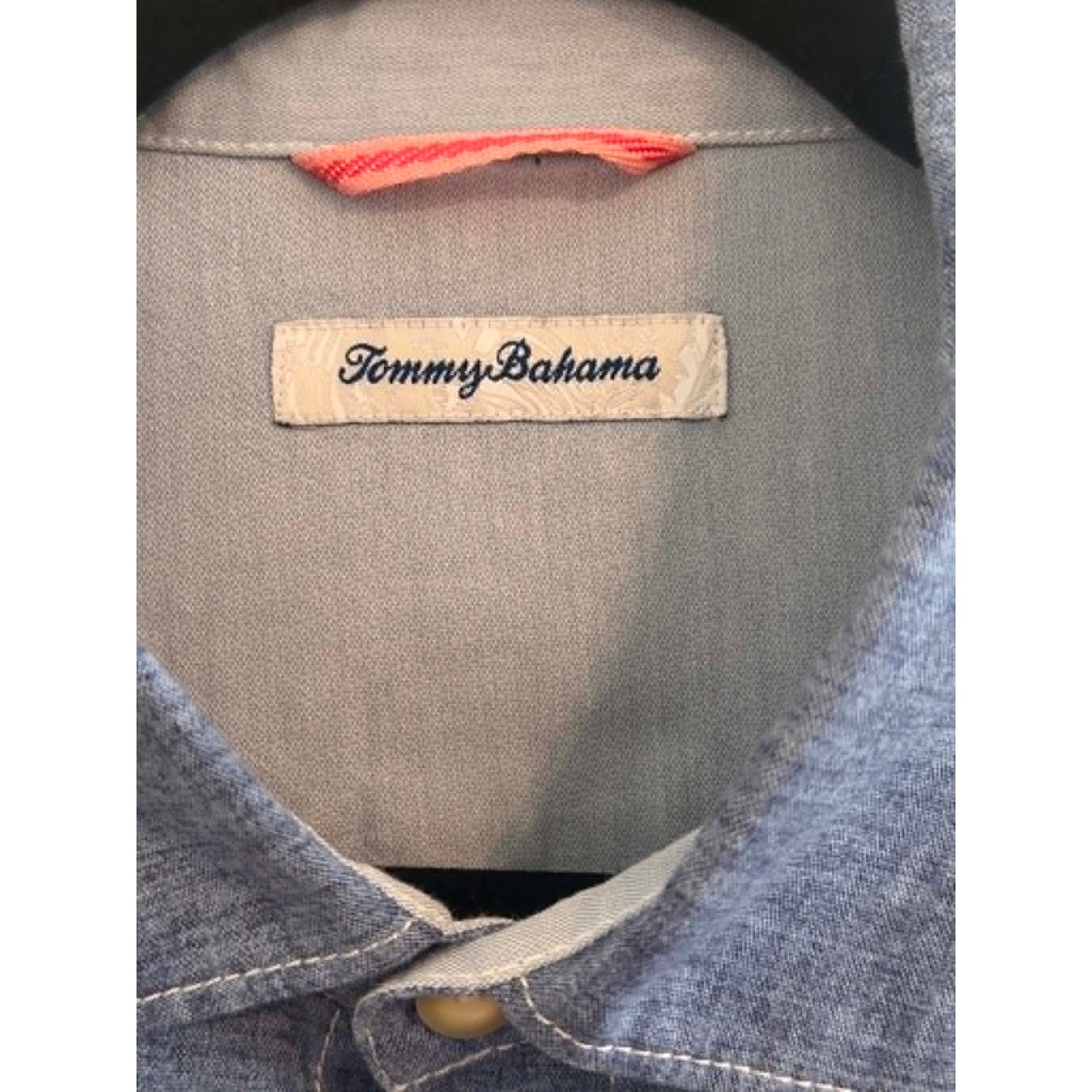 Tommy Bahama Island Scene Cotton Button-Up Men's Shirt L