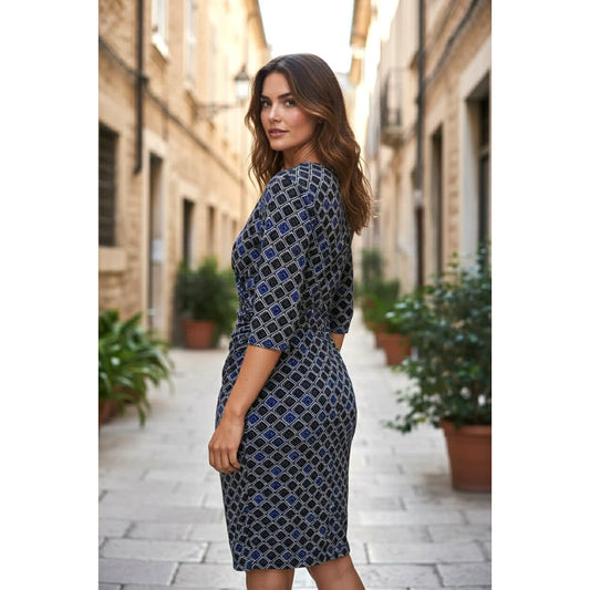 ONLY ONE!!! Lauren Ralph Lauren Faux Wrap Stretch Dress ~ Size 14