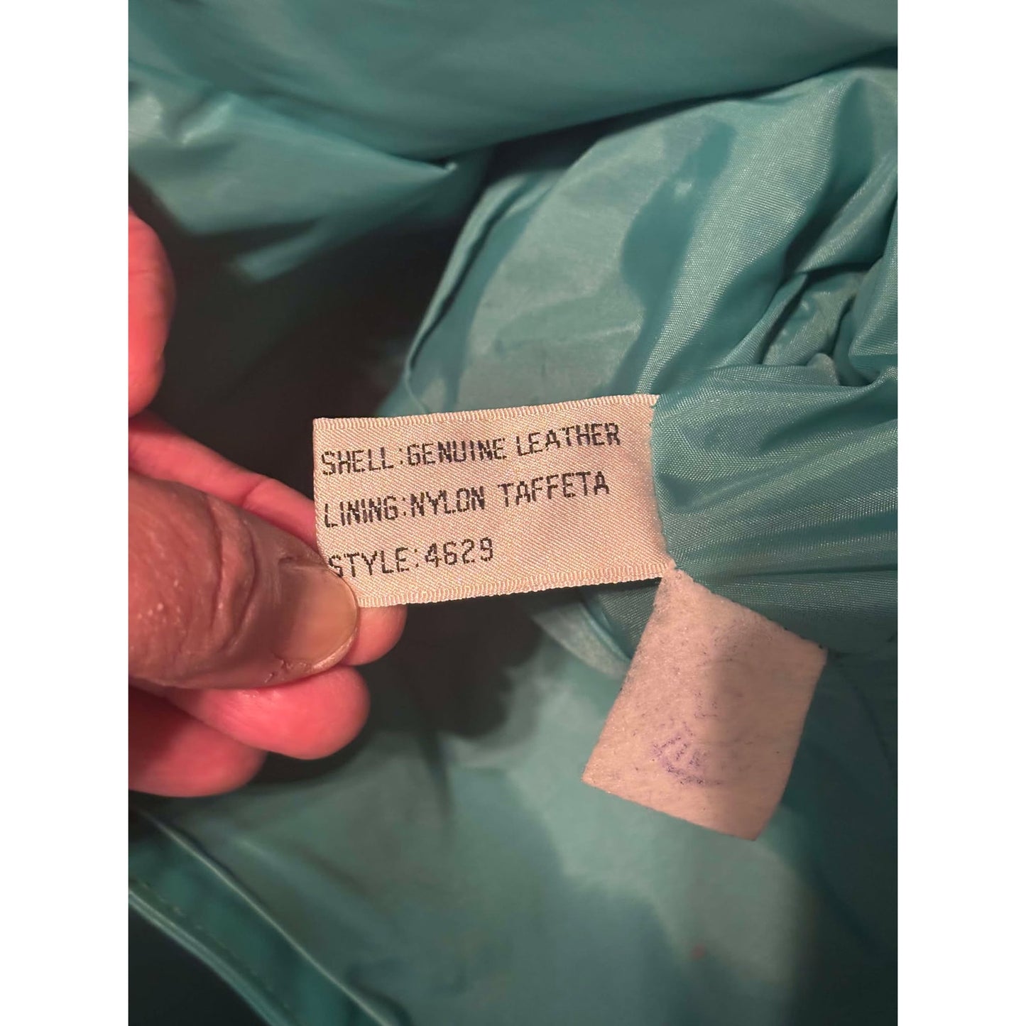 ONLY ONE!!! Vintage Wilsons Suede & Leather Teal 100% Leather Outfit ~  Size 10