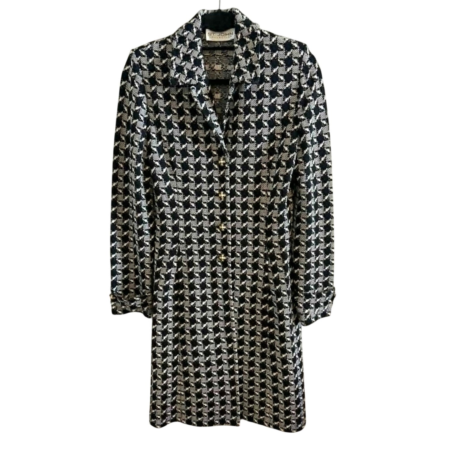 St John Collection Santana Knit Houndstooth Jacket