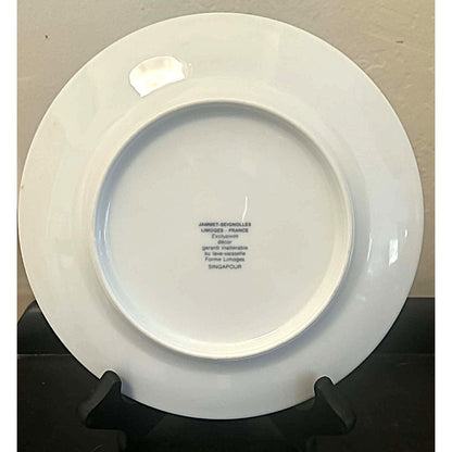 Limoges France “Singapour” Floral Porcelain Plate | 7.5”