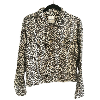 Tommy Bahama Leopard Print Utility Jacket ~ Size M