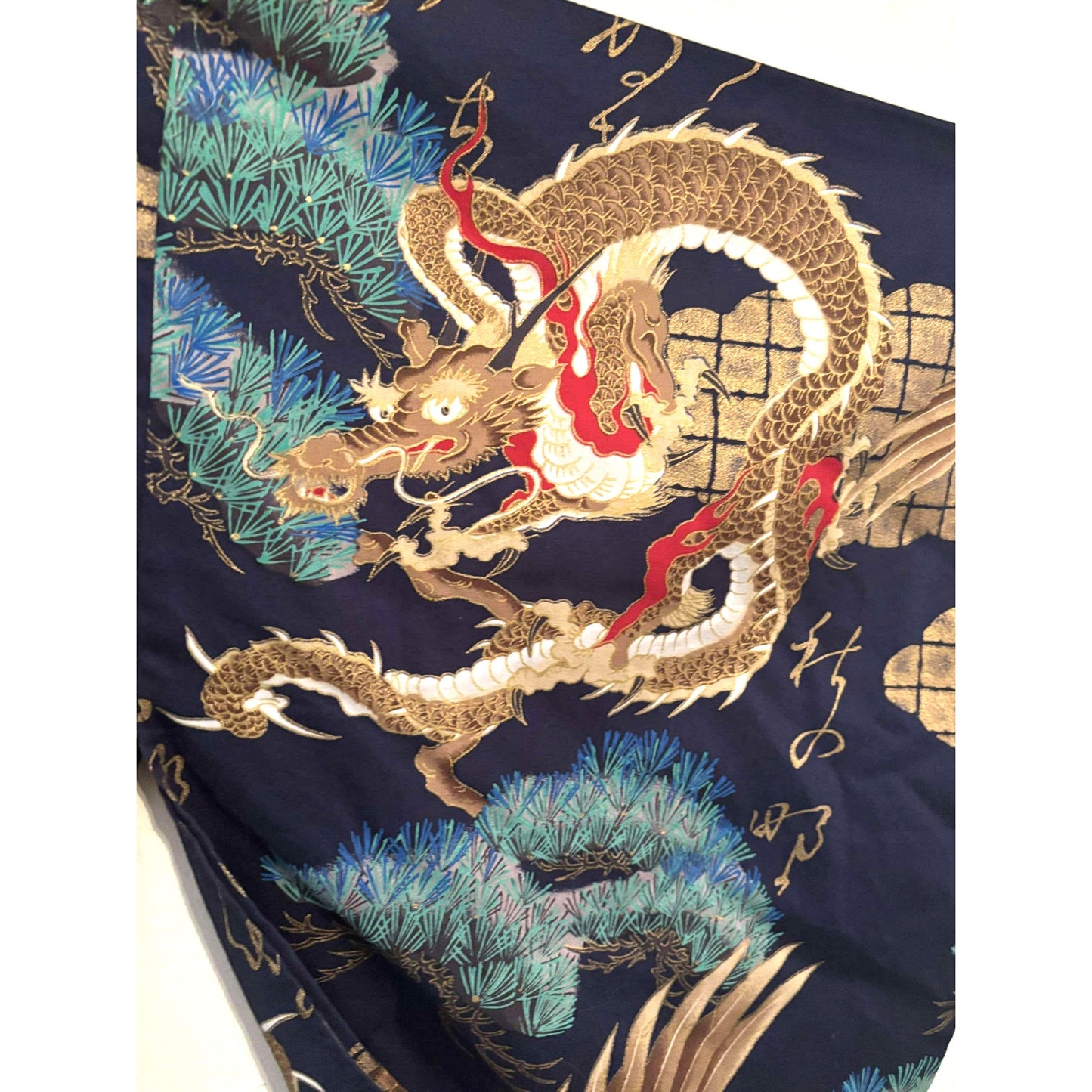 ONLY ONE!!! Vintage SMITHSONIAN Blue Japanese Kimono Robe Size XL