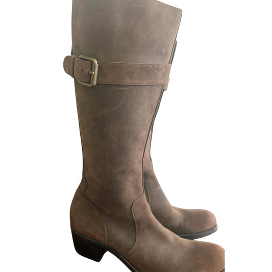 Cole Haan Brown Suede Leather Knee High Boots 9.5B