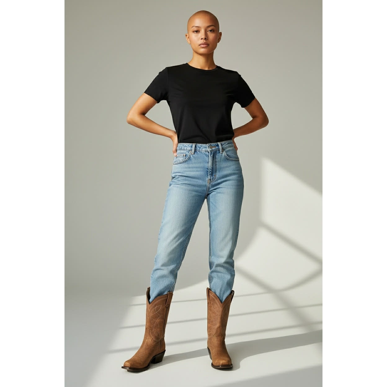 ONLY ONE!!! ALVIES "The Guadalupe" New Cowhide Brown Distressed Cowboy Boot ~ Size 10B