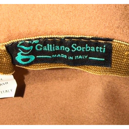 Vintage Galliano Sorbatti Italian Wool Cloche Hat Velvet Fur Italy