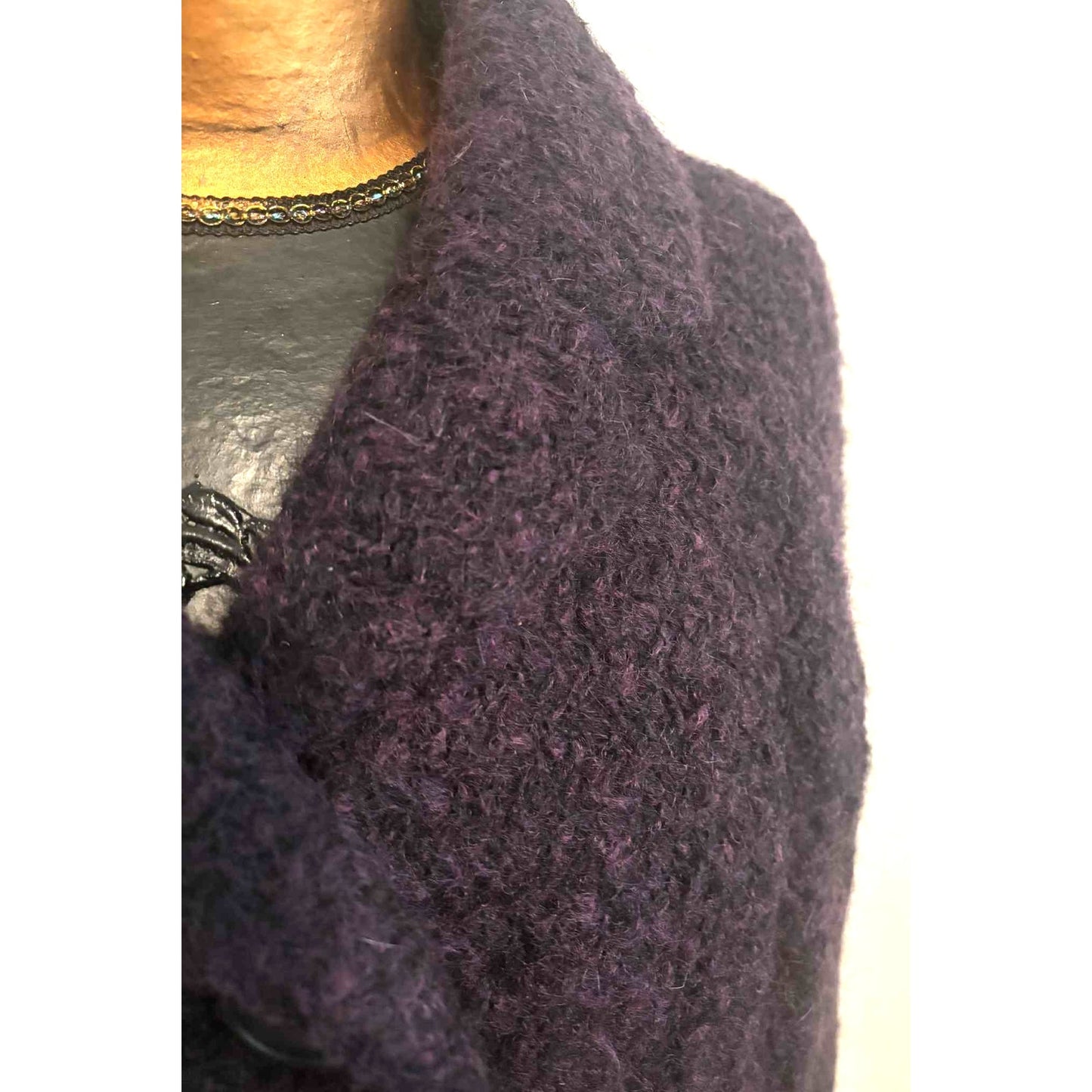 ONLY ONE!!! Vintage 1950s Christian Dior New York Mohair Skirt Suit ~ USA Plum 12