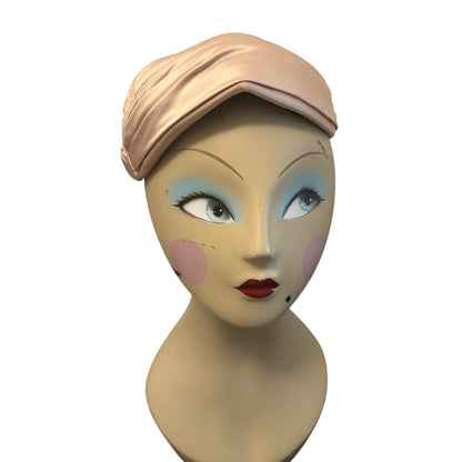 Vintage 1950s Gene Doris New York Satin Turban Cocktail Hat
