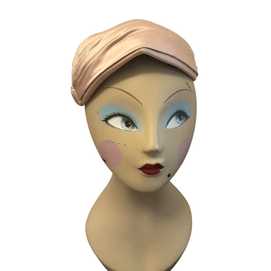 Vintage 1950s Gene Doris New York Satin Turban Cocktail Hat