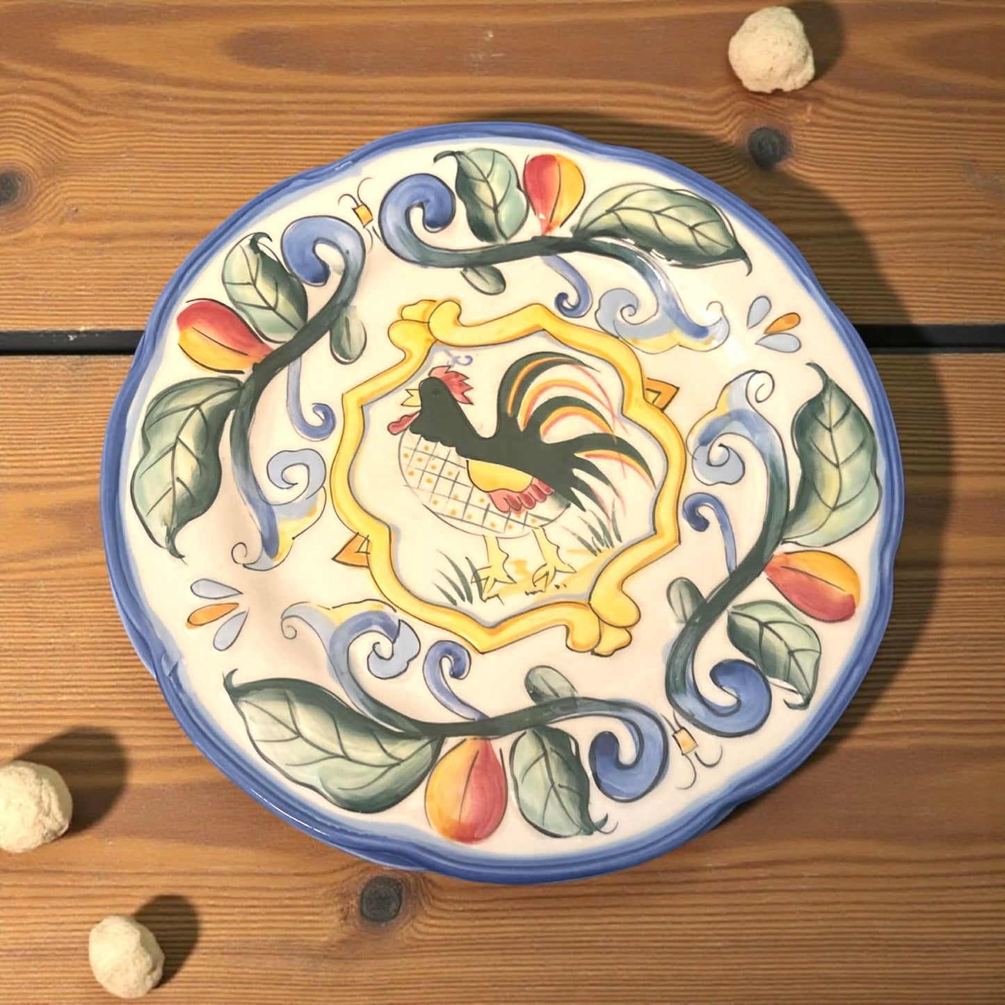 Fitz & Floyd Ricamo Rooster Plates – Set of 3 | Italian Farmhouse Style