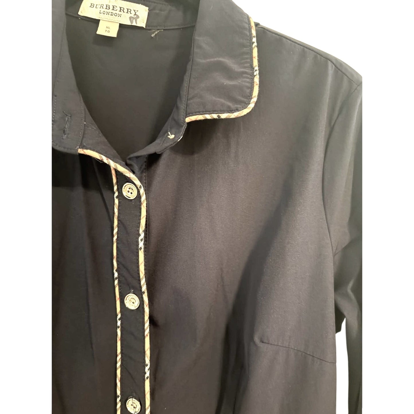 Burberry Burberry London Navy Tailored Shirt Dress XL Runs Small