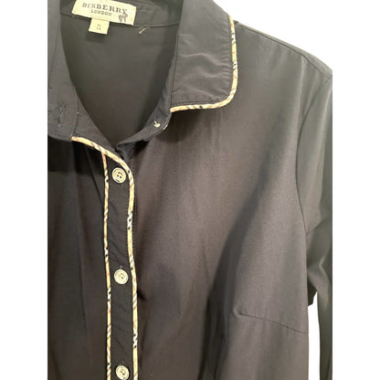 Burberry Burberry London Navy Tailored Shirt Dress XL Runs Small