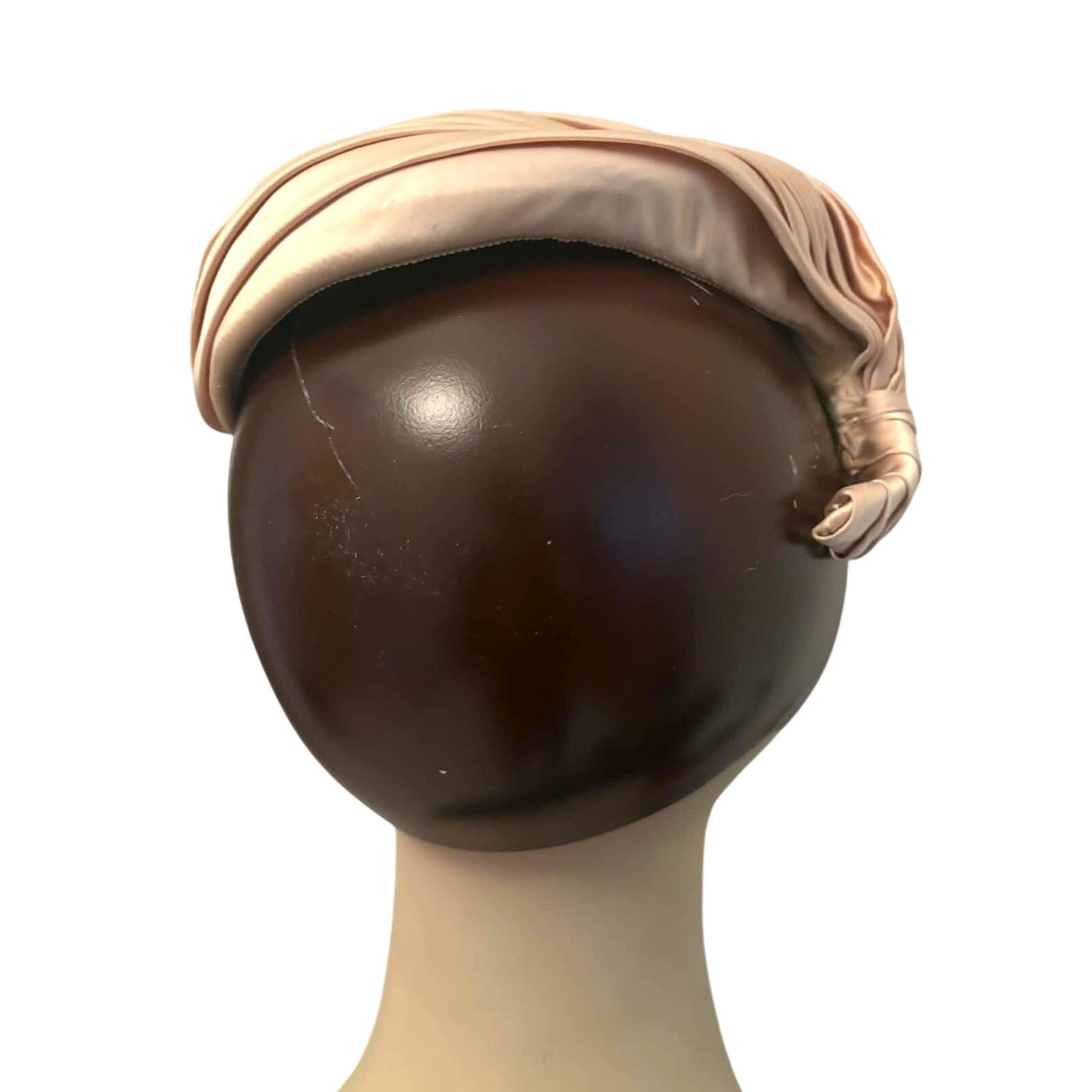 Vintage 1950s Gene Doris New York Satin Turban Cocktail Hat
