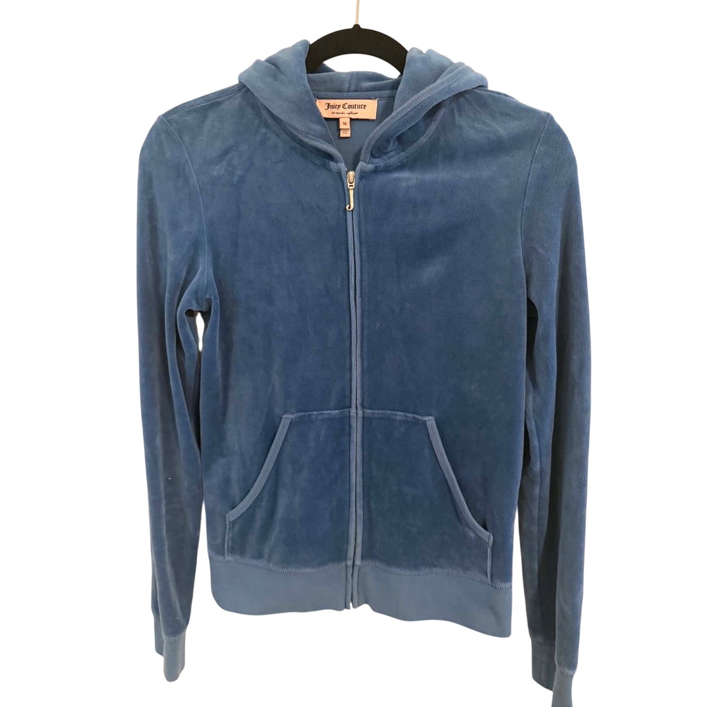 Juicy Couture Vintage Juicy Couture Blue Velour Rhinestone Crown Track Suit Set