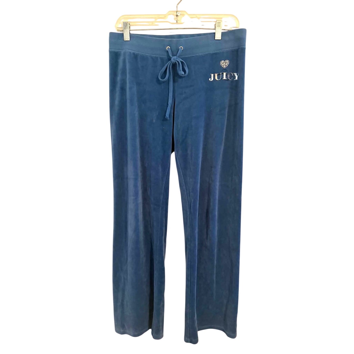 Juicy Couture Vintage Juicy Couture Blue Velour Rhinestone Crown Track Suit Set