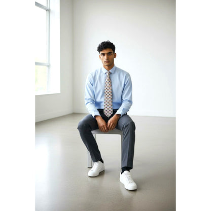 ONLY ONE!!! Emilio Pucci Firenze Lavender Ornate Colorful Silk Tie