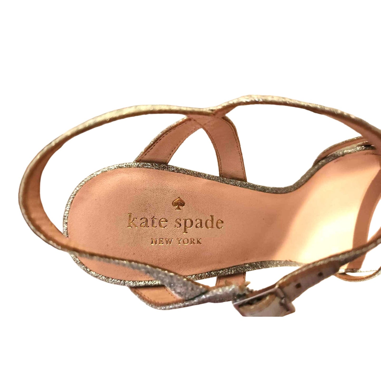 ONLY ONE!!! Kate Spade New York Silver FLORENCE Sparkle Heels ~ Size 8M