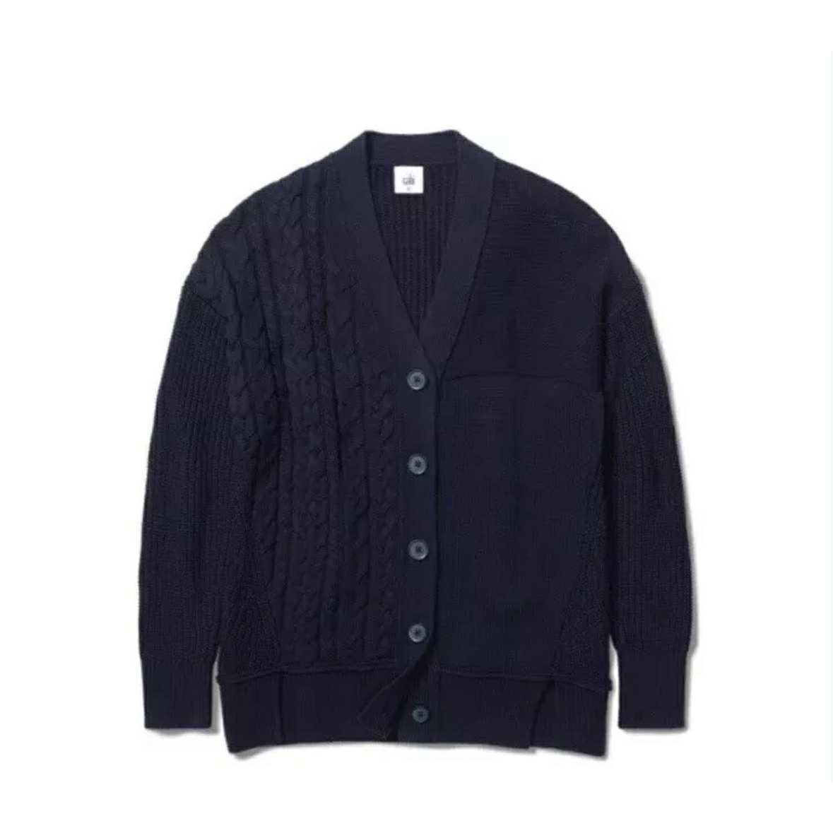 cabi Textbook Navy Pocket Cardigan | Curated Classic