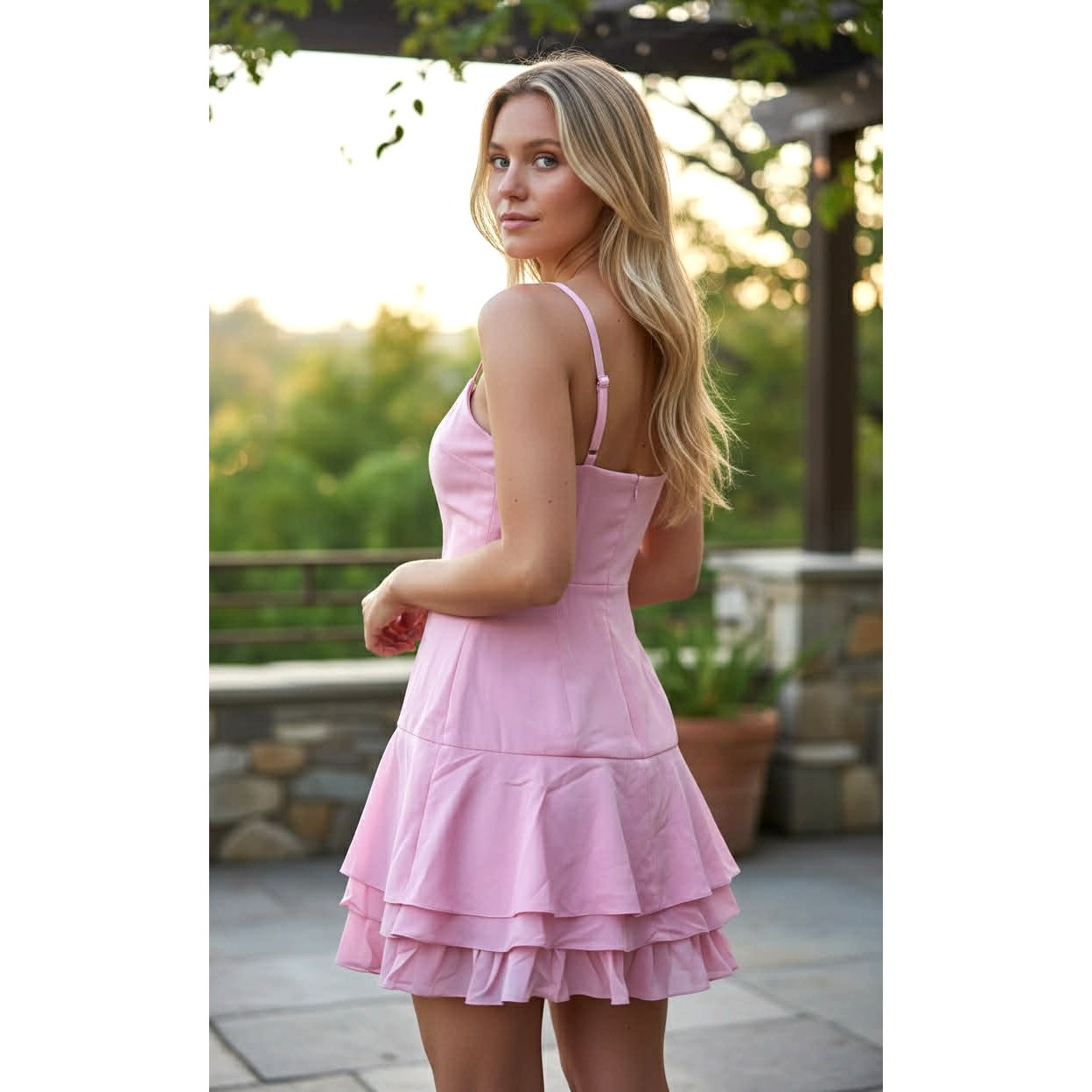 Bain de Nuit Paris “Rivka” Pink Flapper-Inspired Cocktail Dress