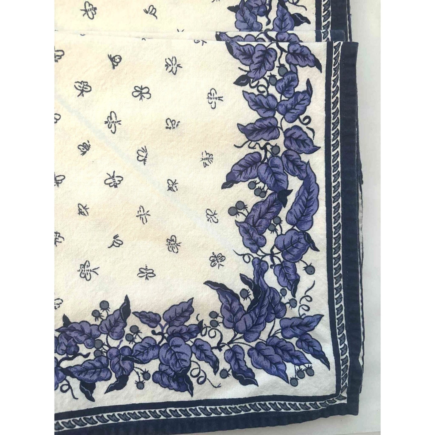 ONLY ONE SET!!! Vintage Williams Sonoma Set 4 French Cotton Napkins