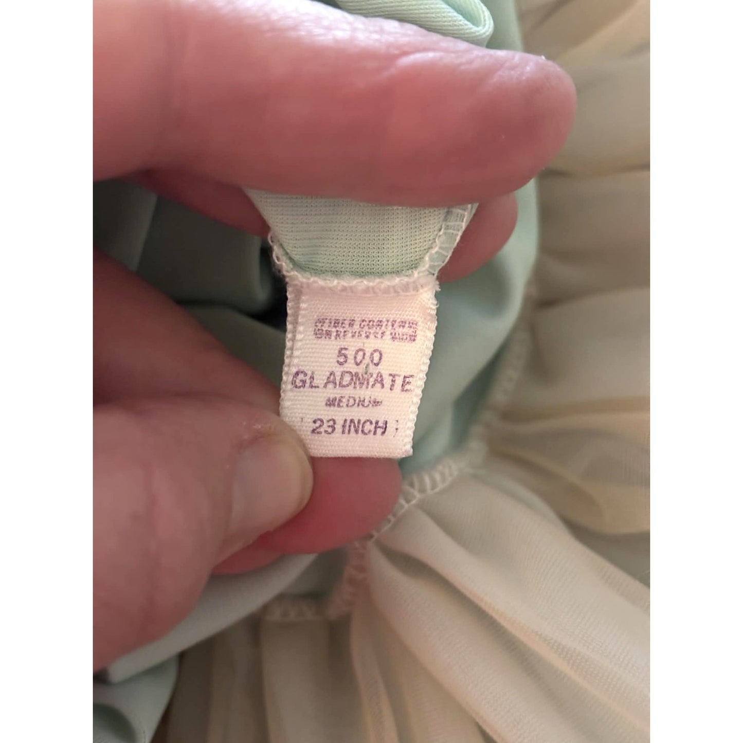 ONLY ONE!!! Vintage 1950s Gladmate Layered Slip Skirt Lace Trim ~ Size M