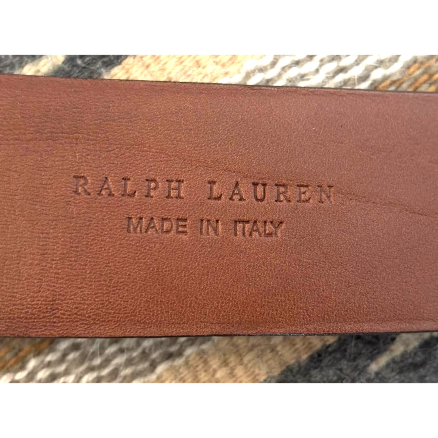 Vintage Ralph Lauren Plum Suede Belt | Made in Italy