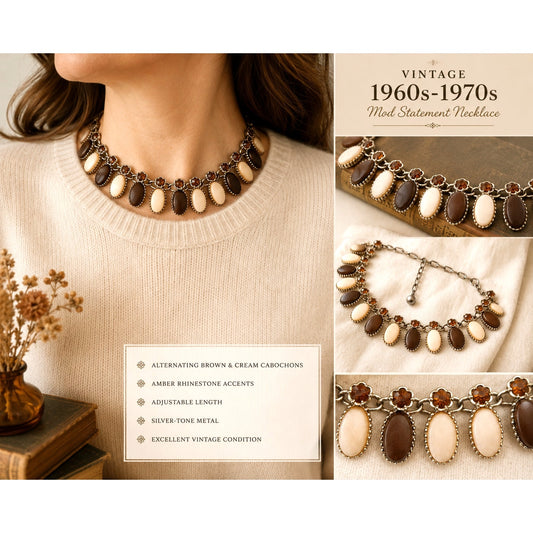 Vintage 1970s Mod Statement Necklace