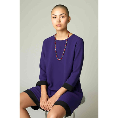 ONLY ONE!!! Vintage J. Mendel Paris Silk Faille Cocktail Dress – Couture Elegance in Violet