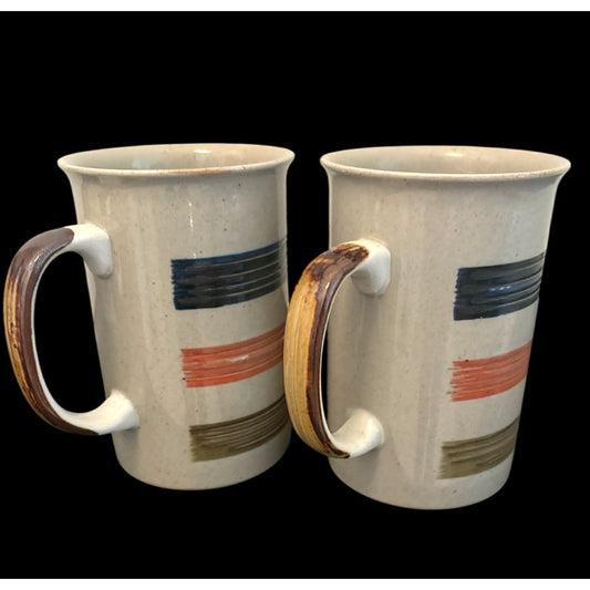 Vintage Mikasa Potter’s Craft “Mojave” Mugs – Set of 2 | Japan