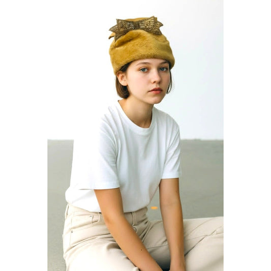 Vintage 1960s Duchess Toledo Fur Felt Cloche Hat