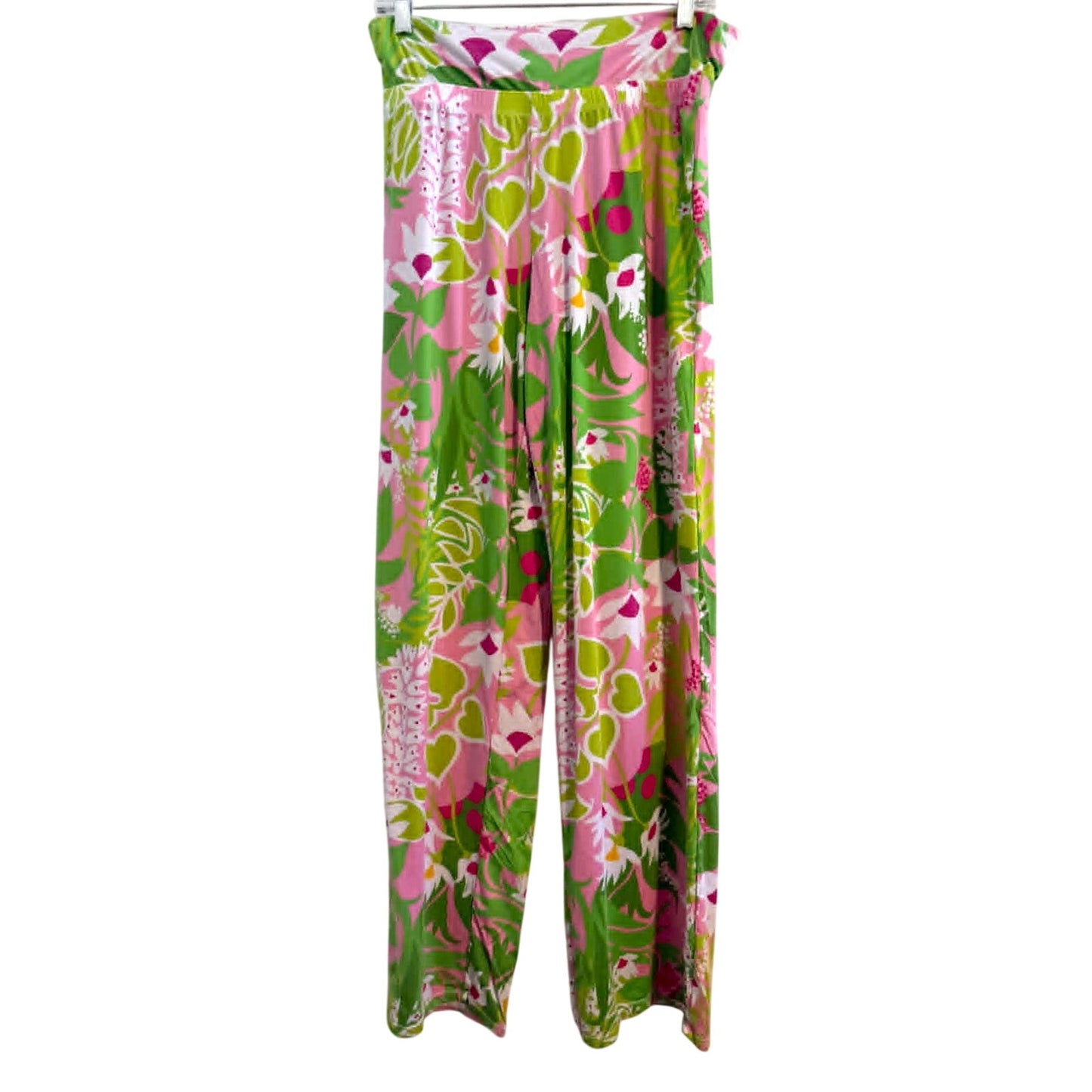 Trina Turk Resort Palazzo Pants Tropical Floral Size M