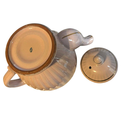 Vintage Pink Lavender Gold Teapot Made in Japan