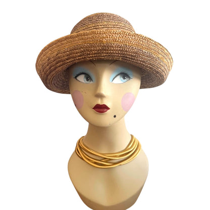 Vintage Scala Firenze Italy Straw Sun Hat